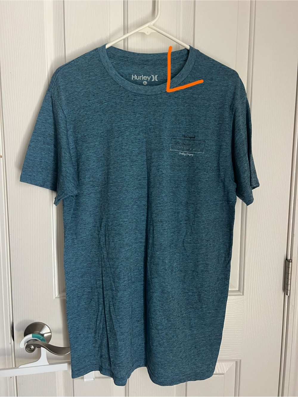 Hurley Teal Heather Short Sleeve Crew Tee